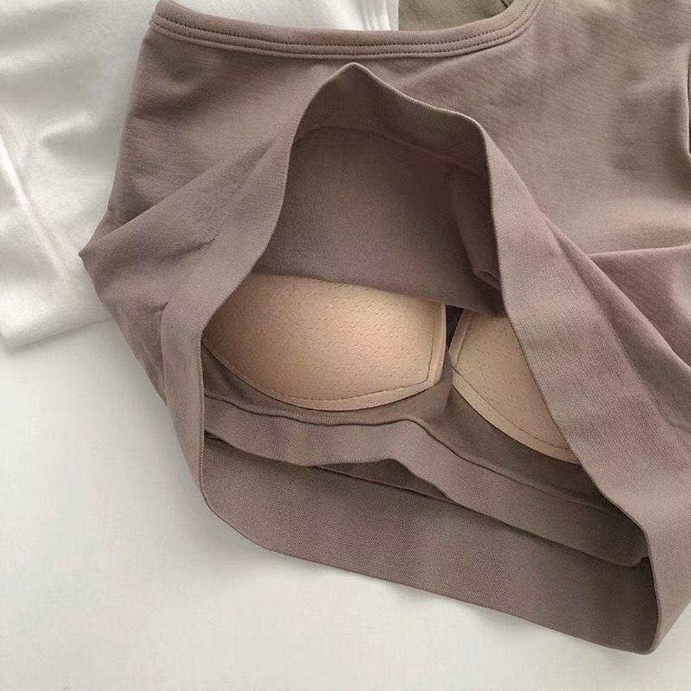 Áo Croptop Sát Nách Có Mút Đệm Ngực Không Gọng Thép 26Ede Kiểu Hàn Quốc Thoải Mái Cho Bạn Gái