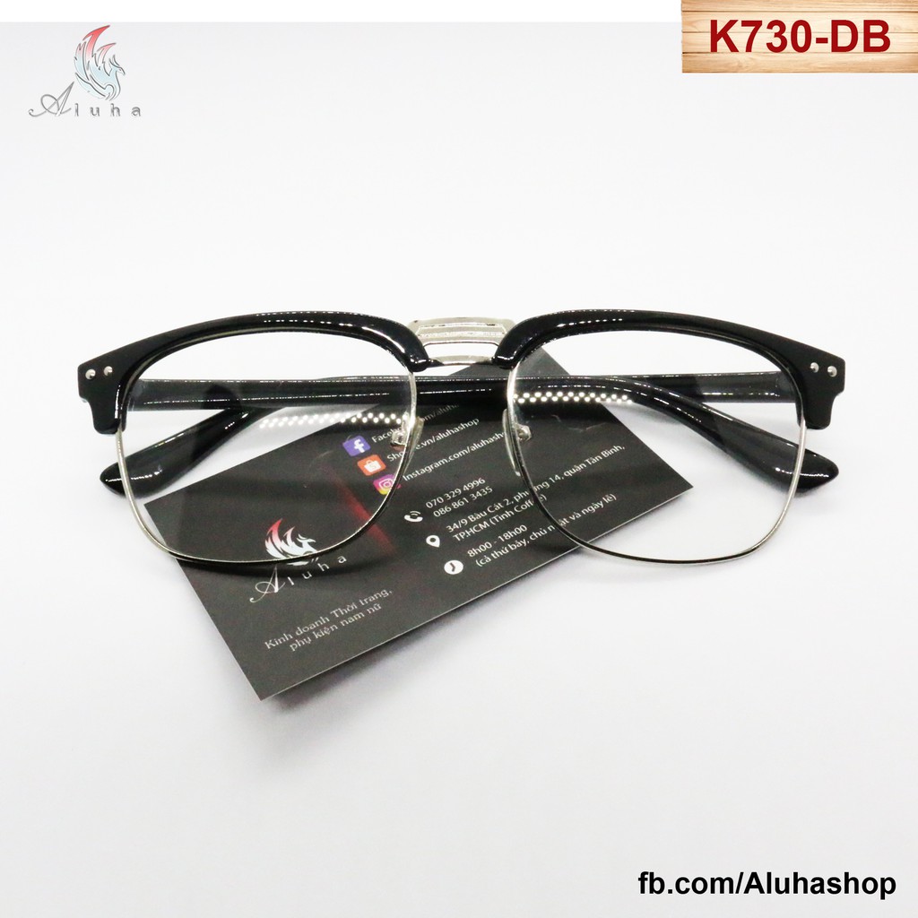 Gọng kính dáng lông mày phong cách retro lịch lãm K730 - Aluha