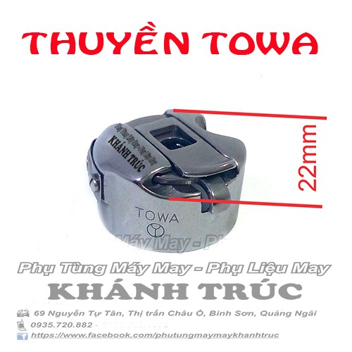 Thuyền Nhật TOWA dùng máy 1kim máy may (khâu) công nghiệp và máy mini đa năng