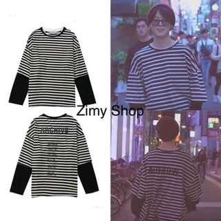 Áo thun kẻ ngang archive jimin bts