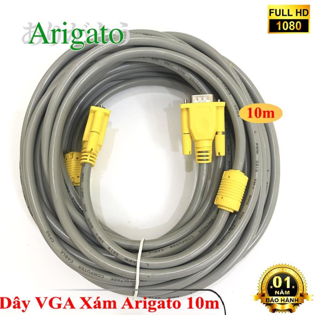 Dây VGA 10m Xám Arigato | BigBuy360 - bigbuy360.vn