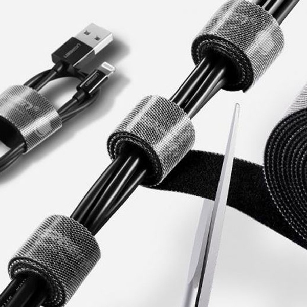 Dây dán Velcro dài 1M - 5M tiện dụng bản 1.5mm - 20 mm Ugreen 70110 70111 60483 60484 60485 40356 LP124