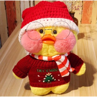 Nhồi bông vịt má hồng Lalafanfan Noel ( kèm ảnh thật )