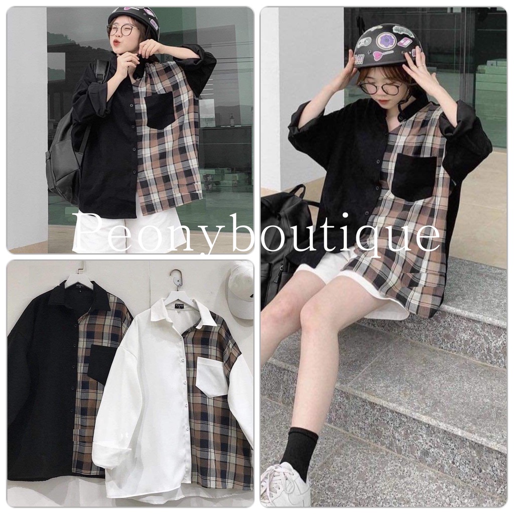 🌸 Thun dài tay form rộng phong cách đường phố vintage cá tính Ulzzang