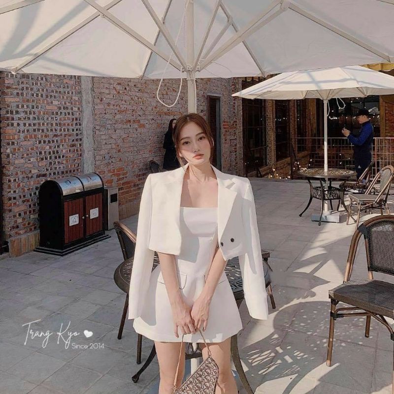 SET ĐẦM DÂY ÁO VEST