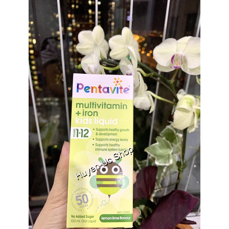 Vitamin tổng hợp Pentavite Multivitamin và sắt cho bé từ 1 - 12 tuổi, 100ml -200ml