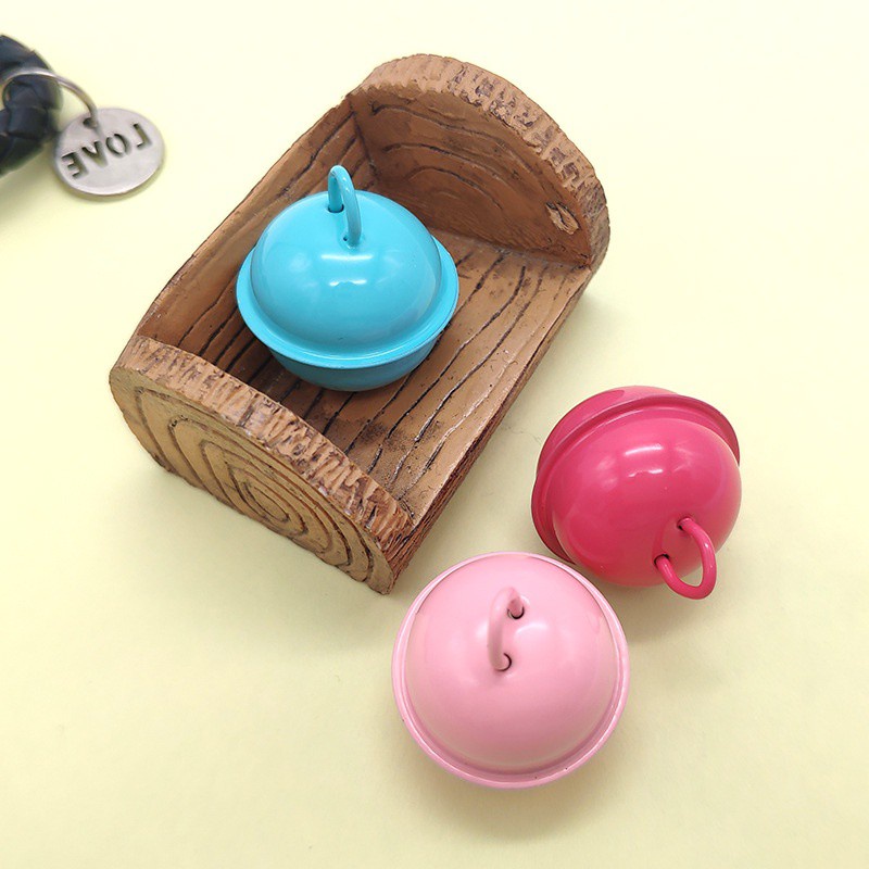 Hipidog Vòng Cổ Chuông Phun Sơn Màu Kẹo 22mm DIY Dành Cho Thú Cưng