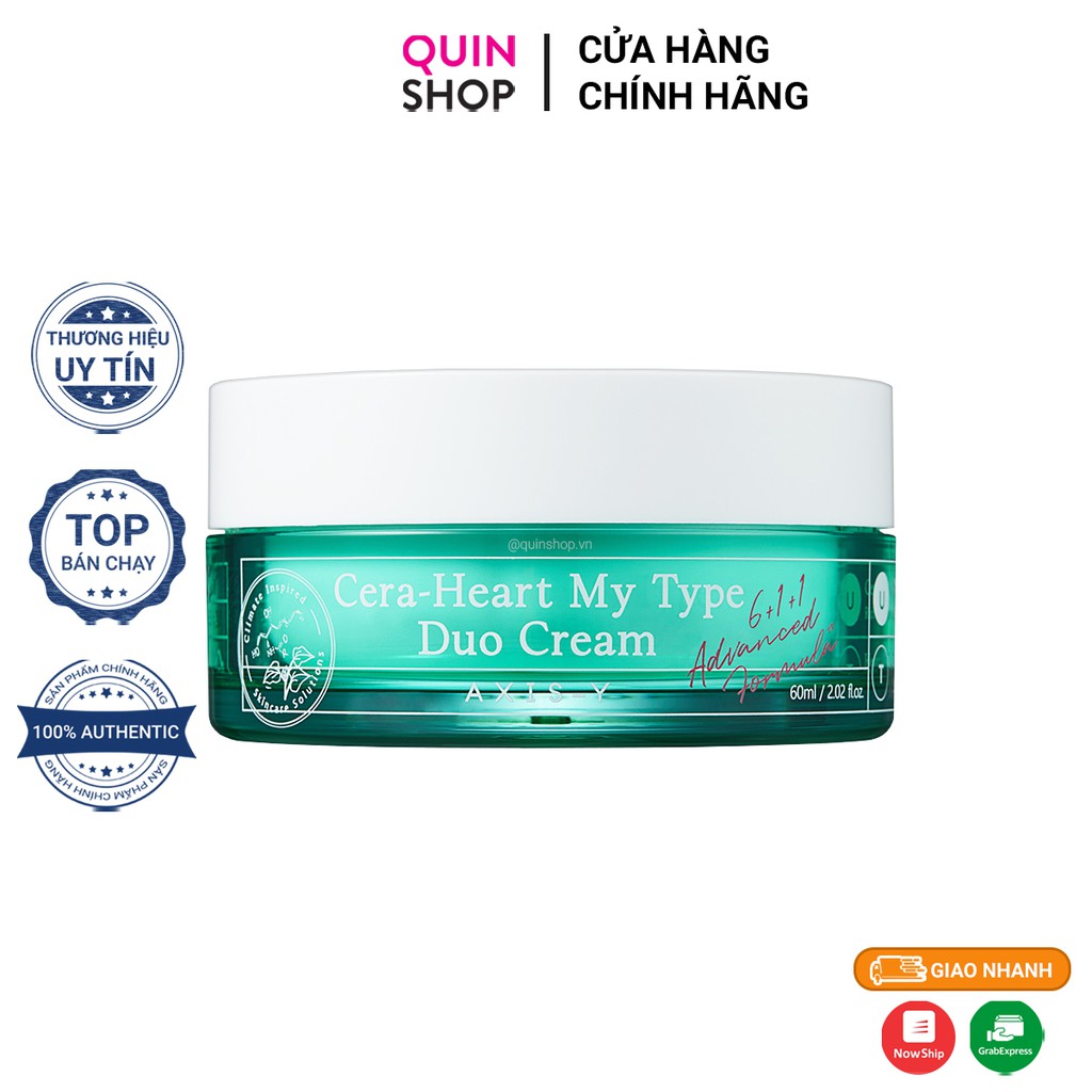 Kem Dưỡng Ẩm, Sáng Da AXIS-Y Cera-Heart My Type Duo Cream