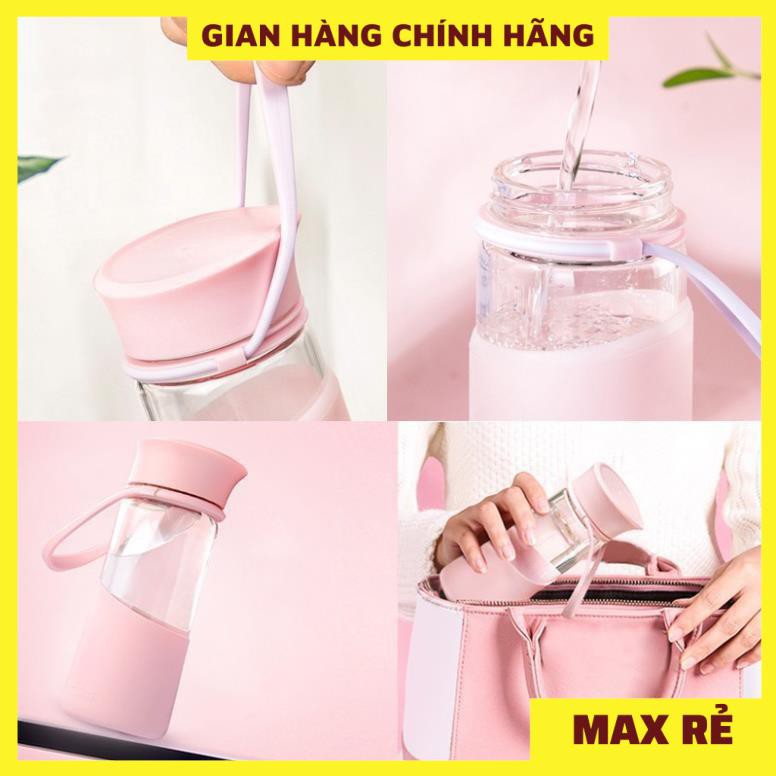 MÁY XAY SINH TỐ MINI CẦM TAY CAO CẤP MIGO - Kèm theo bình nước thủy tinh migo nhỏ gọn tiện lợi, an toàn