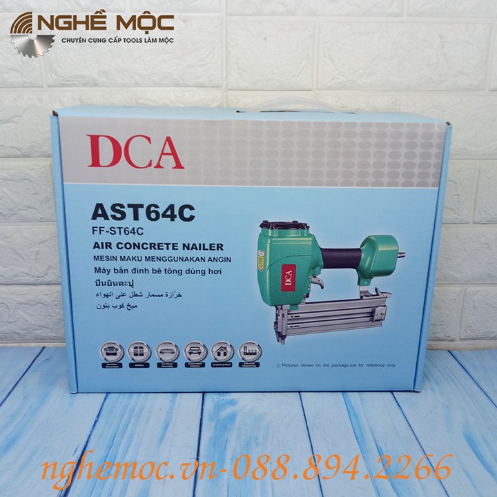 Súng bắn đinh bê tông dùng hơi DCA AST64C