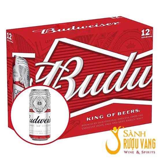 Bia Budweiser lon 330ml nhập khẩu Mỹ 5% – Thùng 24 lon