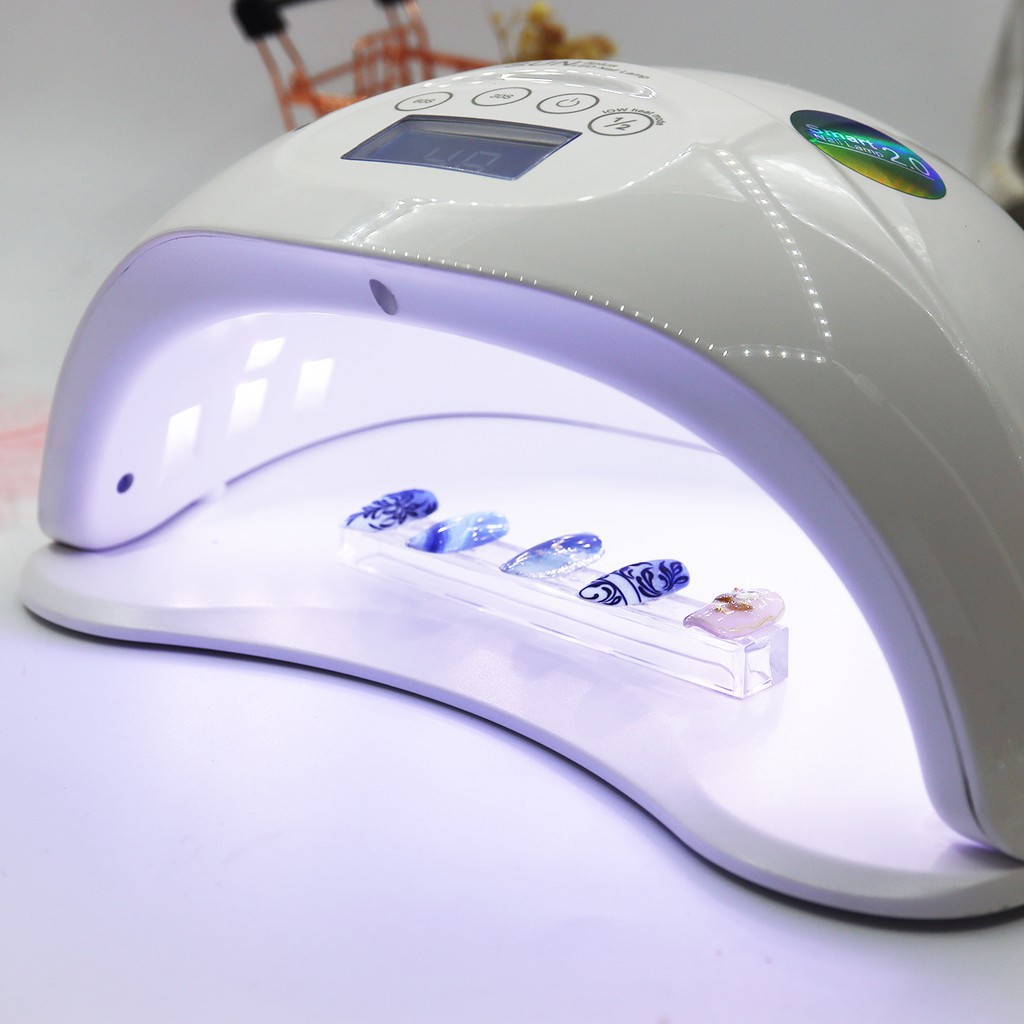 Máy hơ gel nail Sun X5 Max 150W UVLED 45 bóng , máy hong khô sơn gel  móng tay cảm biến auto mẫu mới thay thế Sun 5