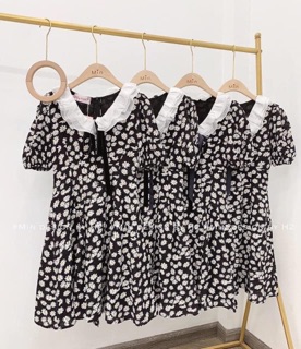 Đầm Daisy Cổ Bèo Thắt Nơ