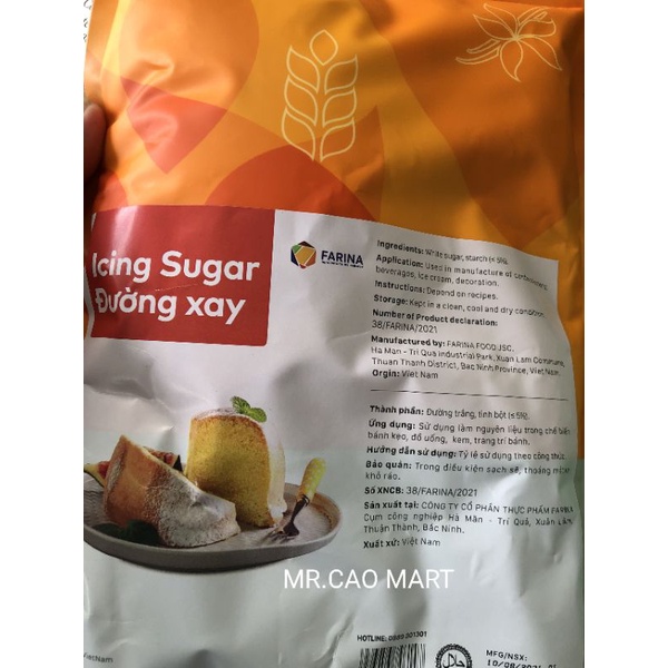 Đường xay Icing sugar Farina 1kg