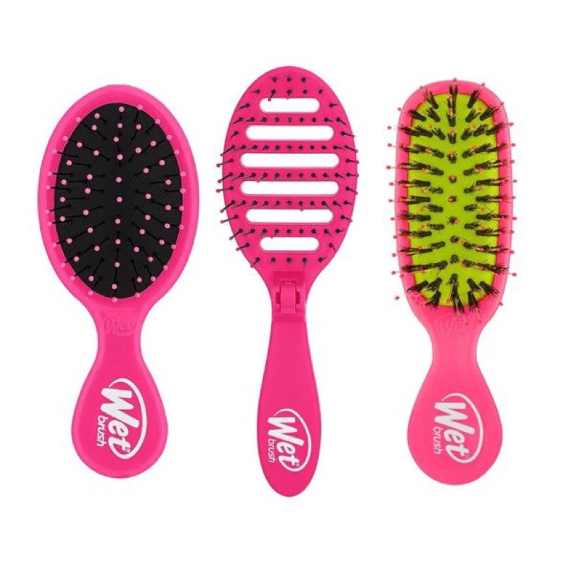 Set Lược Wet Brush mini tiện đi du lịch