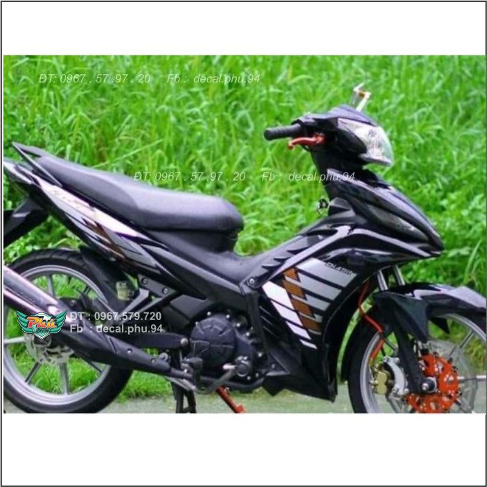 Tem Rời Exciter 135 Xám đen (C)