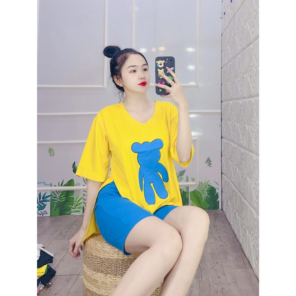 Đồ bộ nữ mặc nhà bộ đồ nữ thun cotton form rộng bigsize