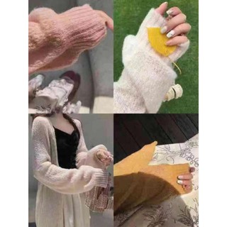 Áo cardigan len mỏng dáng dài