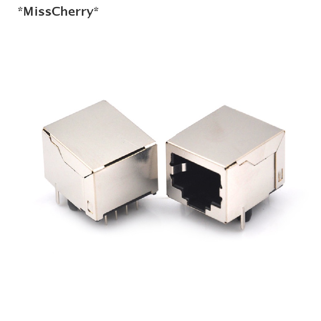 Bộ 10 Đầu Nối Ổ Cắm Mạng RJ45 Ethernet 8P 8C 8Pin PCB Chất Lượng Cao