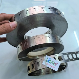 Thép đôi hàn cell pin mạ niken (1 mét). Kẽm đôi 2 hàng hàn cell pin 18650. Kẽm hàn đôi mạ niken hàn pin - LiMo