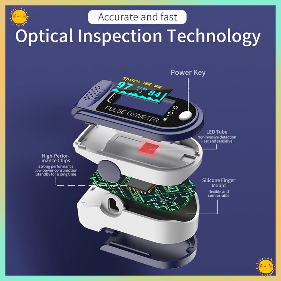 Máy Đo Nhịp Tim Oxy Trong Máu Màn Hình Màu Sắc Tft