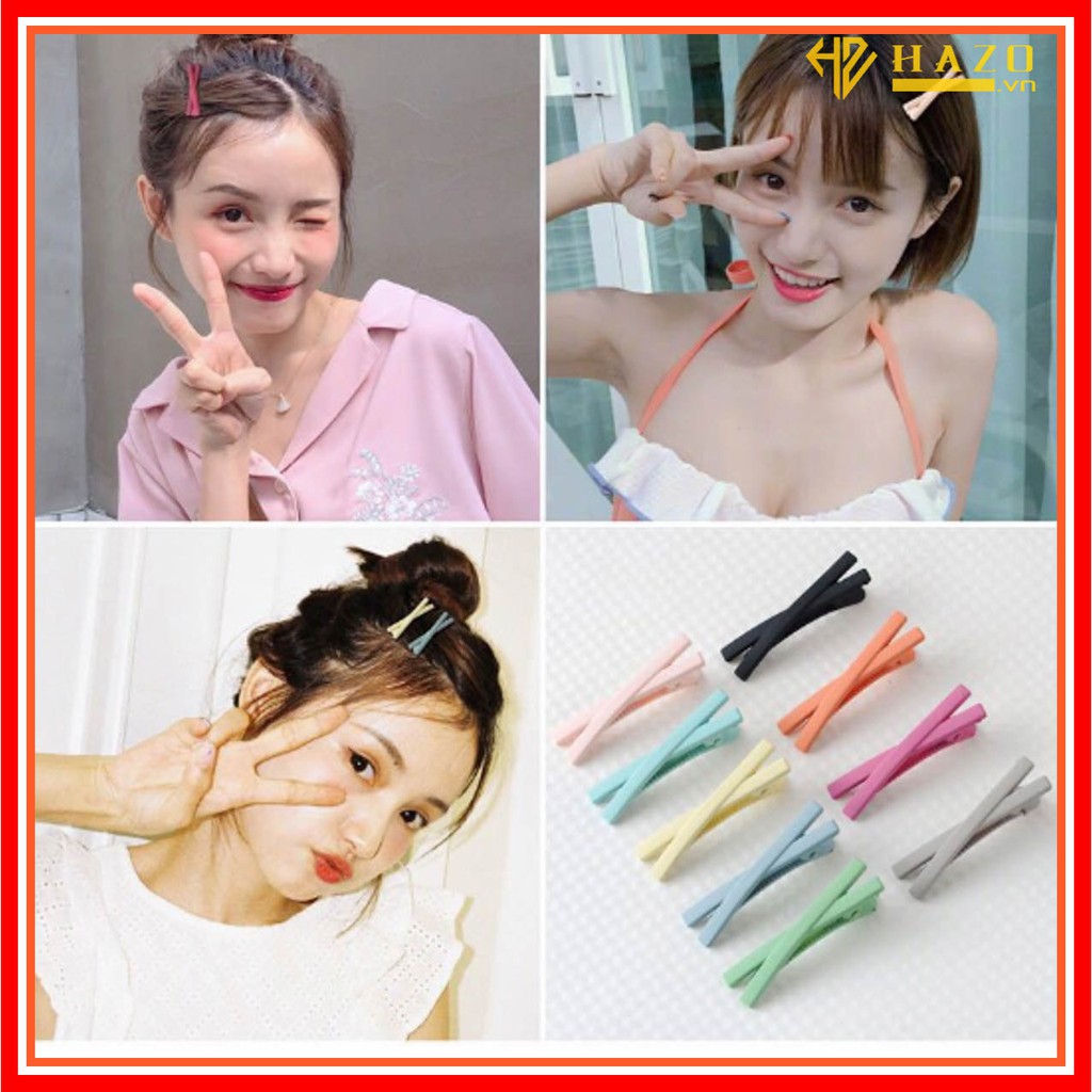KẸP GHIM TÓC NƠ CHỮ X NHIỀU MÀU T166 DỄ THƯƠNG