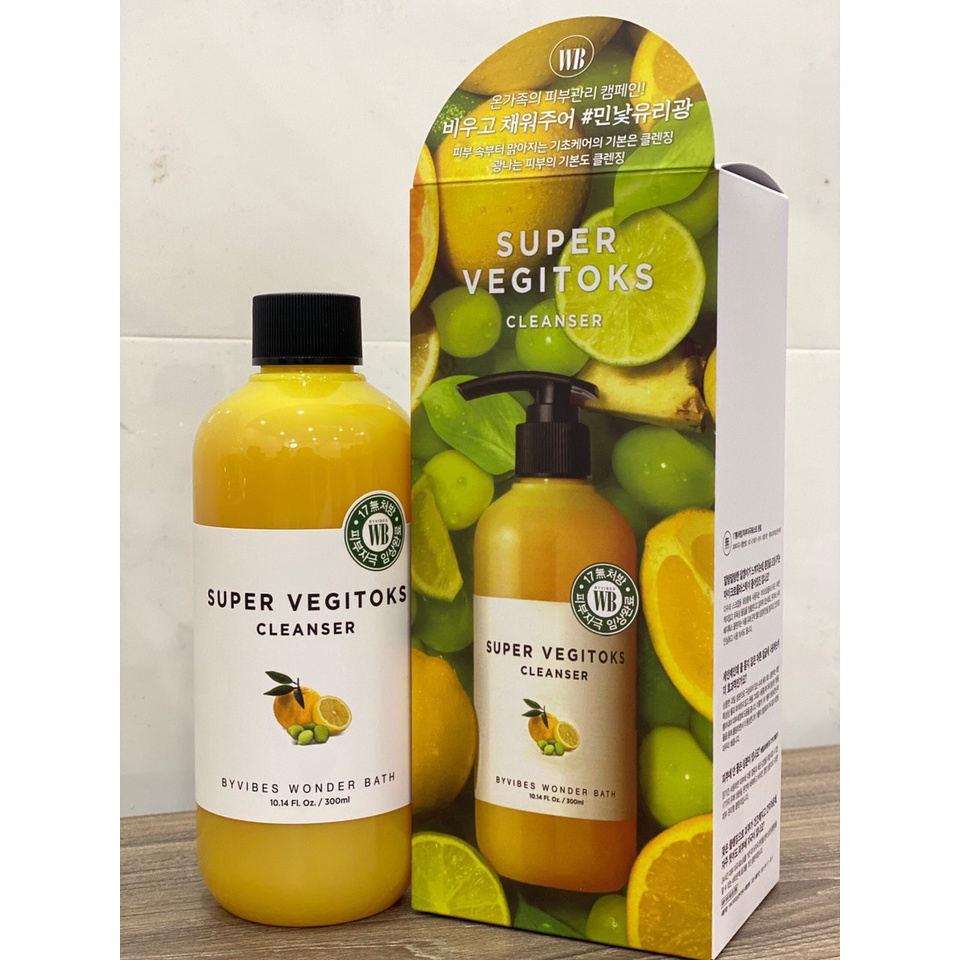 (chính hãng, date xa) Sữa rửa mặt thải độc rau củ #Super_Vegitoks (300ml)