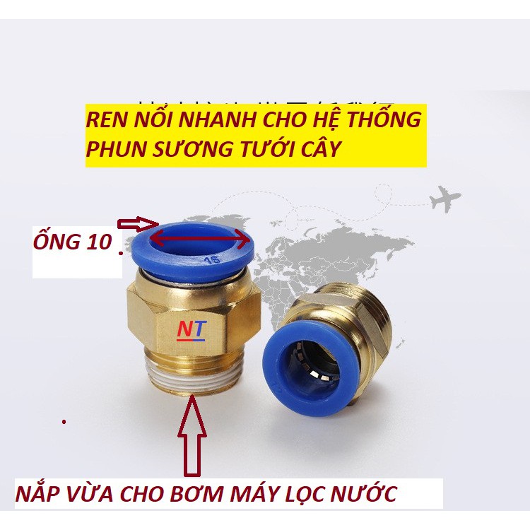 CO NỐI HƠI ỐNG 10 REN 17 - CO NỐI HƠI ỐNG 10 REN 17