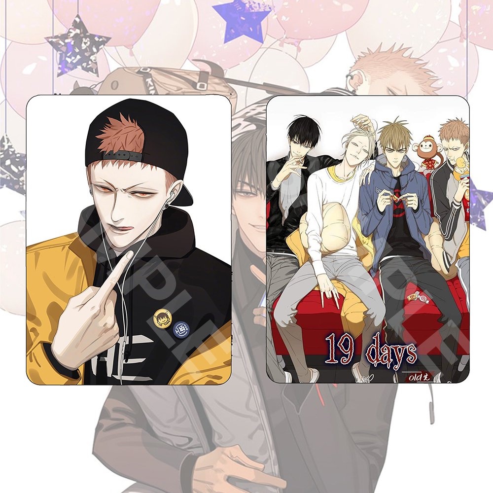 Ảnh card bo góc in hình 19 DAYS OLD XIAN manhua thẻ bo viền 5*8cm anime chibi sưu tầm
