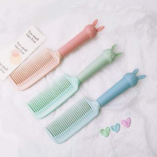Lược Chải Tóc Bằng Nhựa Mềm Chống Tĩnh Điện Hình Thỏ Đáng Yêu Kiểu Hàn