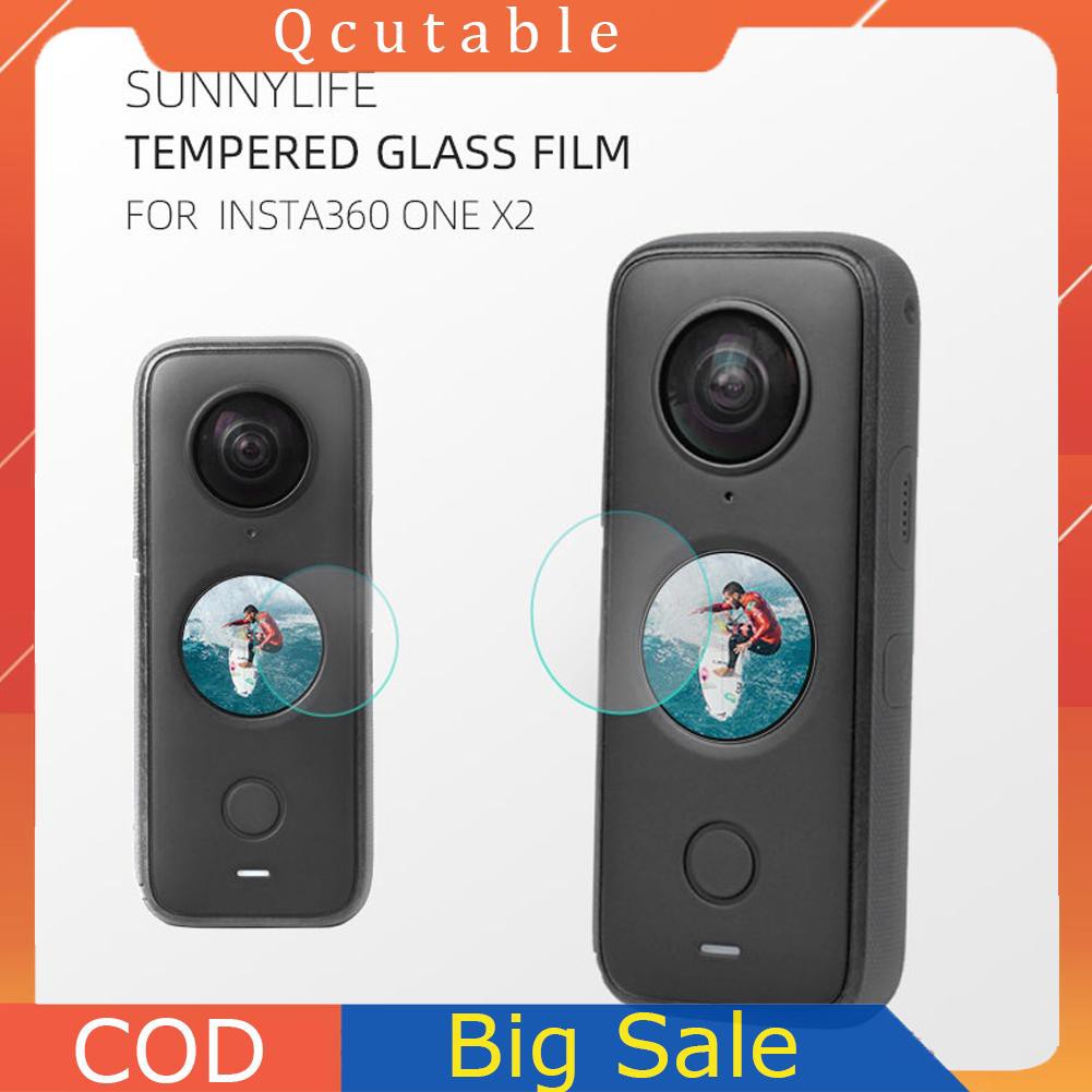 Set 2 Kính Cường Lực 9h Chuyên Dụng Cho Inta360 One X2