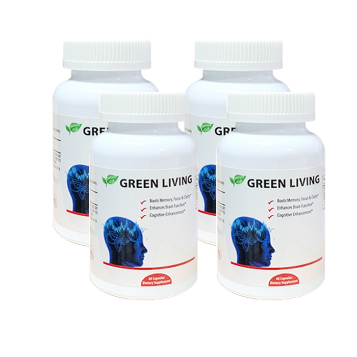 Bộ 4 Hộp Tăng Tuần Hoàn Não Nature Gift Green Living  | TẶNG: 2 Hộp Sụn cá mập Shark Cartilage (Hộp 30 viên