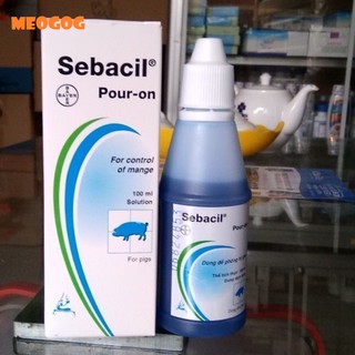 SEBACIL BAYER - THUỐC BÔI SỐNG LƯNG ĐẶC TRỊ VE GHẺ NẶNG HEO & CHÓ & Mèo. MEOGOG