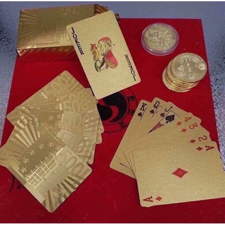 Bộ bài tây mạ vàng siêu đẹp