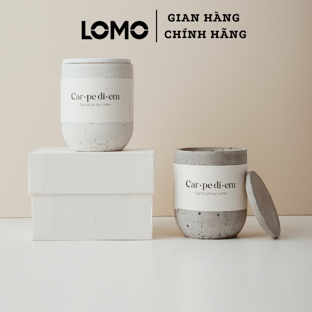 Hũ nến thơm phòng ngủ hương dịu mát an toàn cho sức khoẻ không chứa hoá chất, Nến thơm thư giãn nhiều mùi Carpe Diem