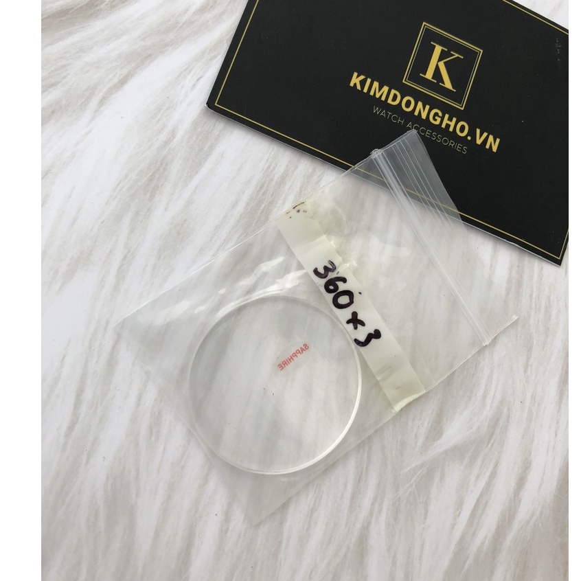 Kính Sk Sapphire Nguyên Khối 360 dày 3 ly thay thế cho đồng hồ SK