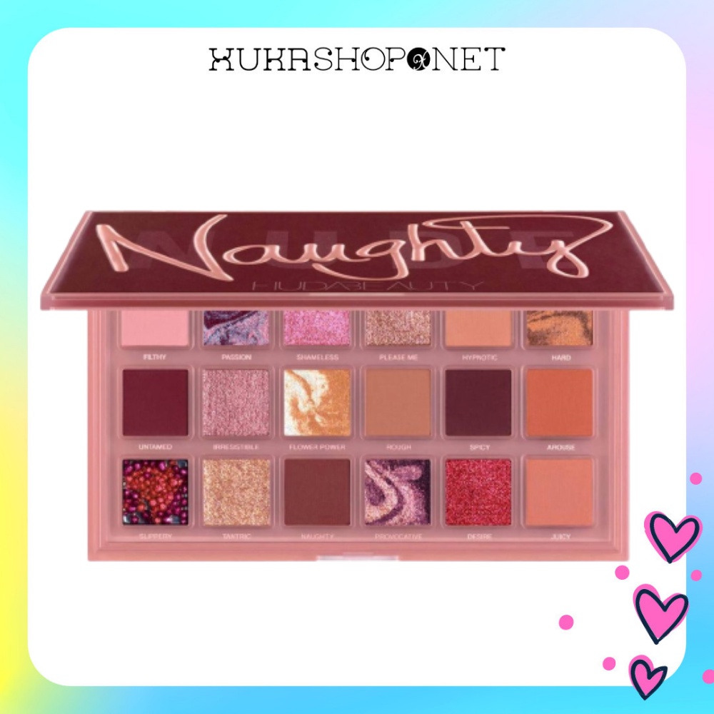 Bảng phấn mắt 18 ô màu Huda Beauty Naughty Nude Eyeshadow Palette