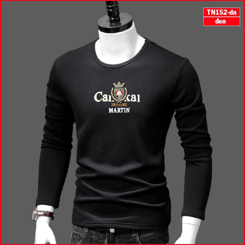 Áo phông nam tay dài TN152 logo khiên vải sợi tre tổng hợp đẹp phù hợp mọi lứa tuổi | BigBuy360 - bigbuy360.vn