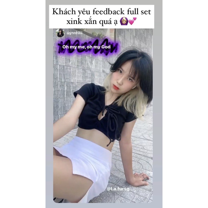 [Mã FAGREAT55 giảm tới 50K đơn 250K] Chân váy dáng A ngắn- Chân váy ngắn xẻ bên V929 | BigBuy360 - bigbuy360.vn