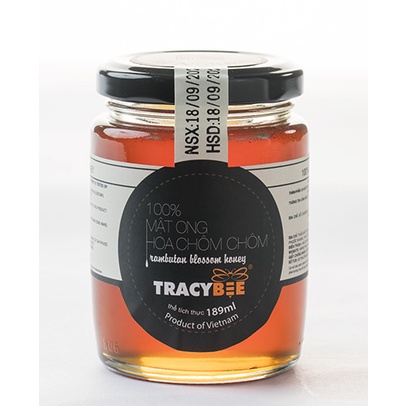 Hộp quà gỗ đôi mật ong hoa hoa chôm chôm và cà phê 189ml