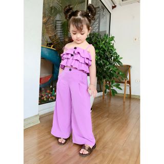 Bộ áo bèo 3 tầng quần suông