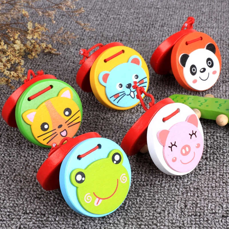 Bảng Đồ Chơi Âm Nhạc Hình Tròn Họa Tiết Động Vật Hoạt Hình Hỗ Trợ Giáo Dục Bé