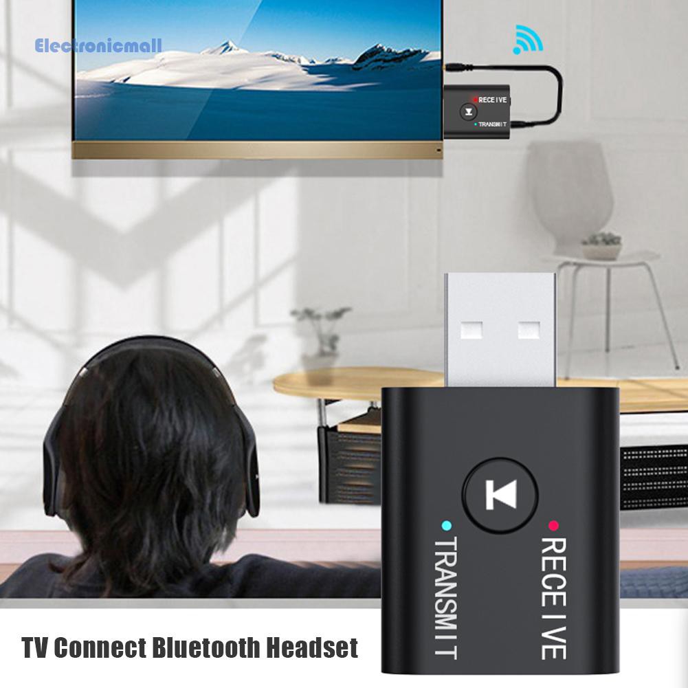 Thiết Bị Truyền Nhận Tín Hiệu Âm Thanh Bluetooth 5.0 2 Trong 1 Kích Thước Nhỏ Gọn