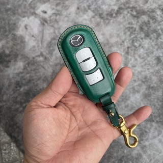 Bao Da Chìa Khoá Ô Tô Mazda 3, Mazda 6, Mazda CX5 Xanh Lá