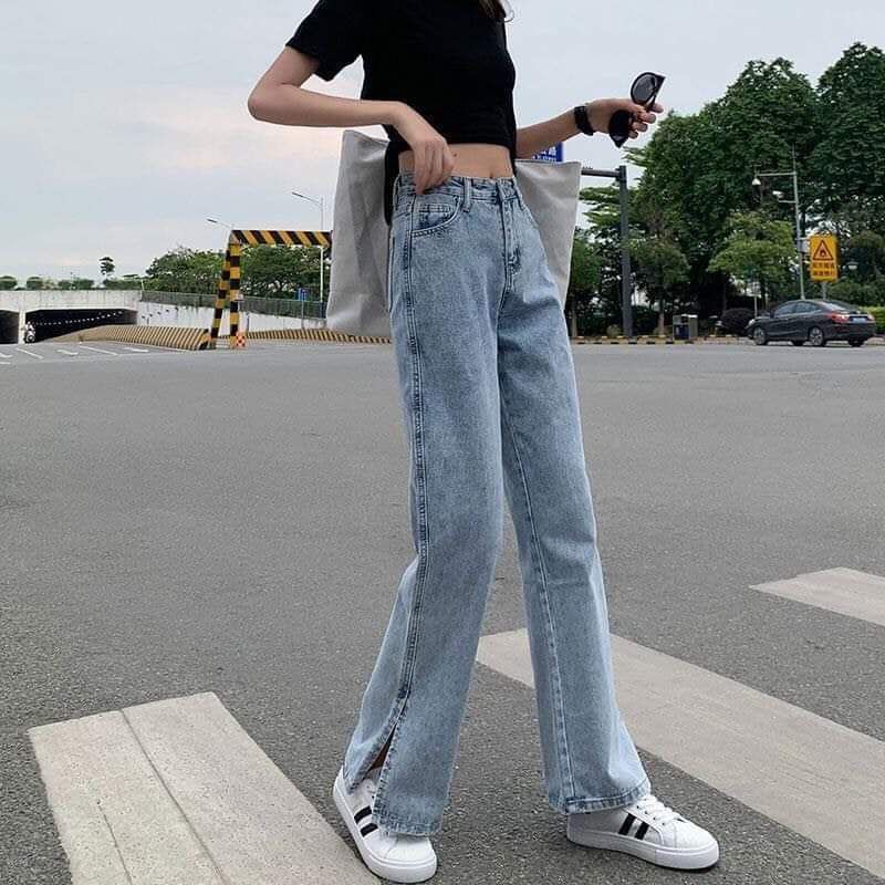 Quần jeans xẻ gấu/không xẻ QC