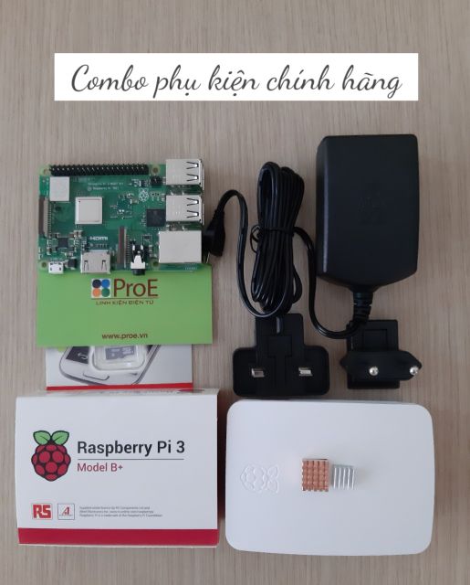 Combo máy tính nhúng Raspberry Pi 3 Model B+ Made in UK | BigBuy360 - bigbuy360.vn