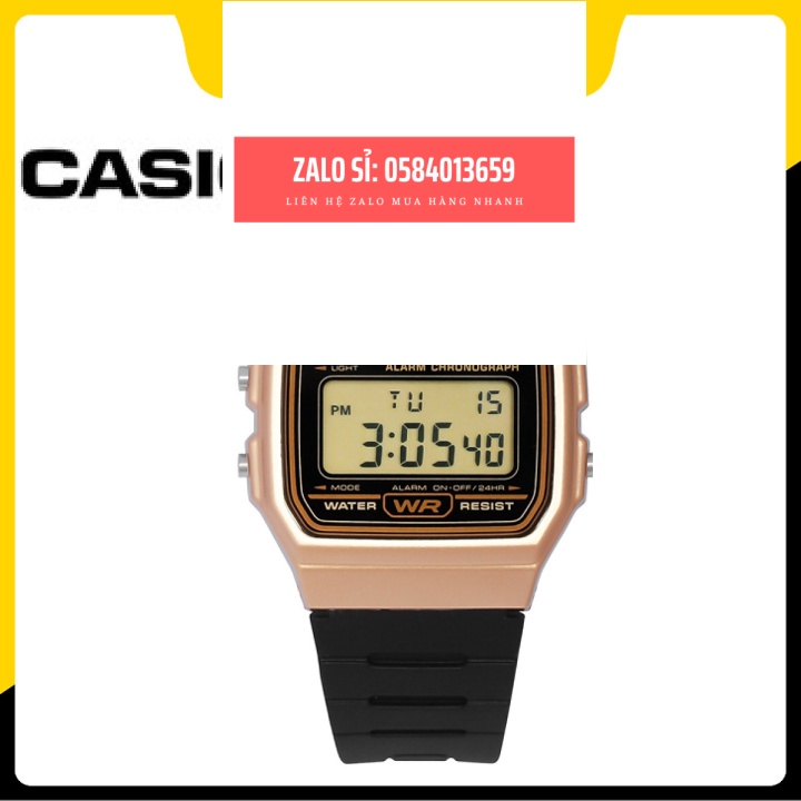 Đồng hồ unisex dây nhựa Casio F-91WM-9ADF