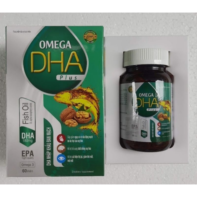 0Viên uống sáng mắt Omega 3 6 9 - OMEGA DHA PLUS - giúp bổ mắt hộp 60v