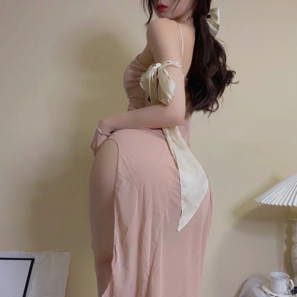 Cổ Phiếu Sẵn Sàng❣Ah F &amp; X Đầm Ngủ Công Chúa Phối Ren Lưới Siêu Mỏng Xuyên Thấu Quyến Rũ Dành Cho Nữ