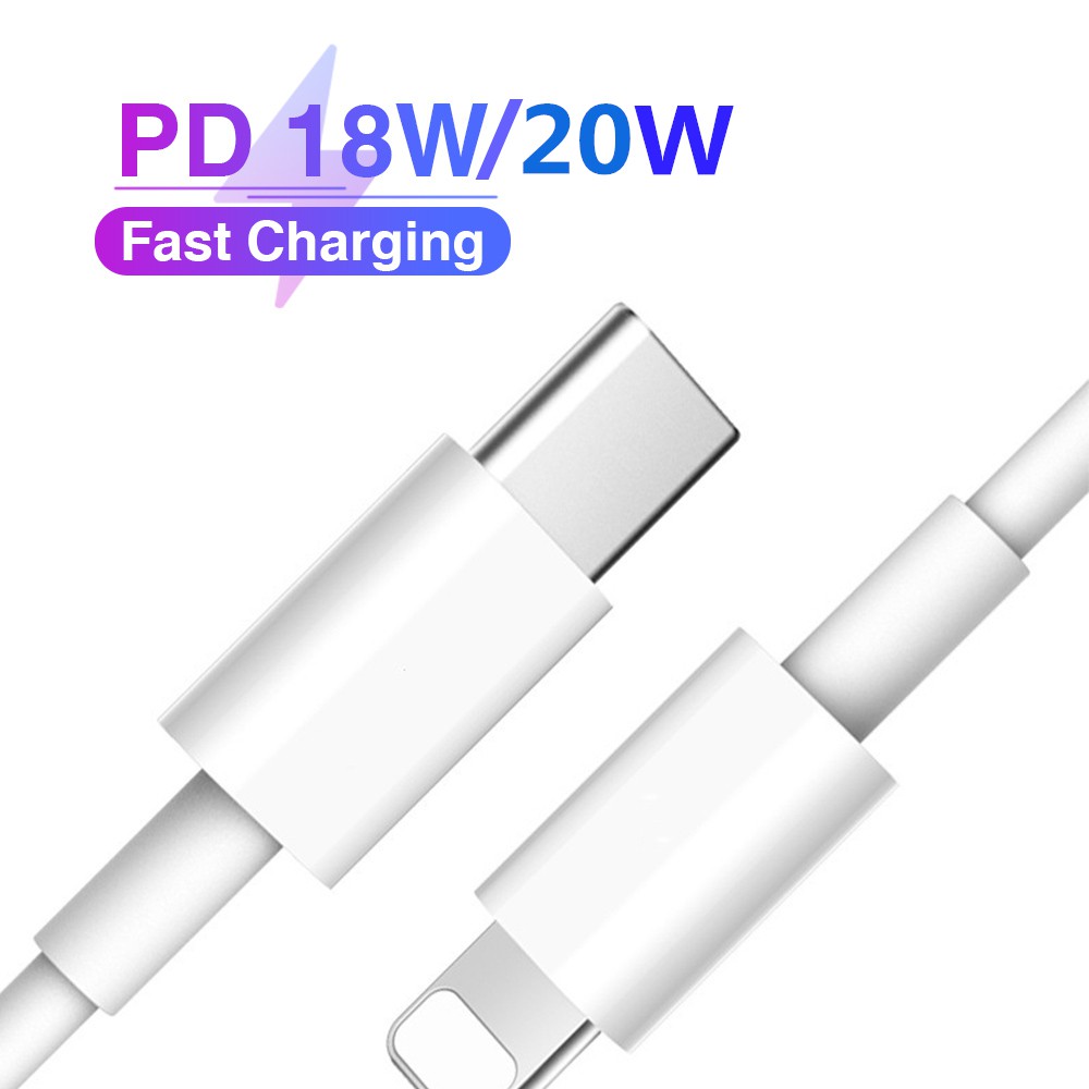 Dây Cáp Sạc Usb Type-C 18w / 20w Pd Chuyên Dụng Cho Iphone 8 X Xs Xr 11 Pro Max 8plus 11pro 2a